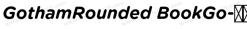GothamRounded BookGo字体转换